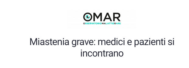 Miastenia Grave: medici e pazienti si incontrano